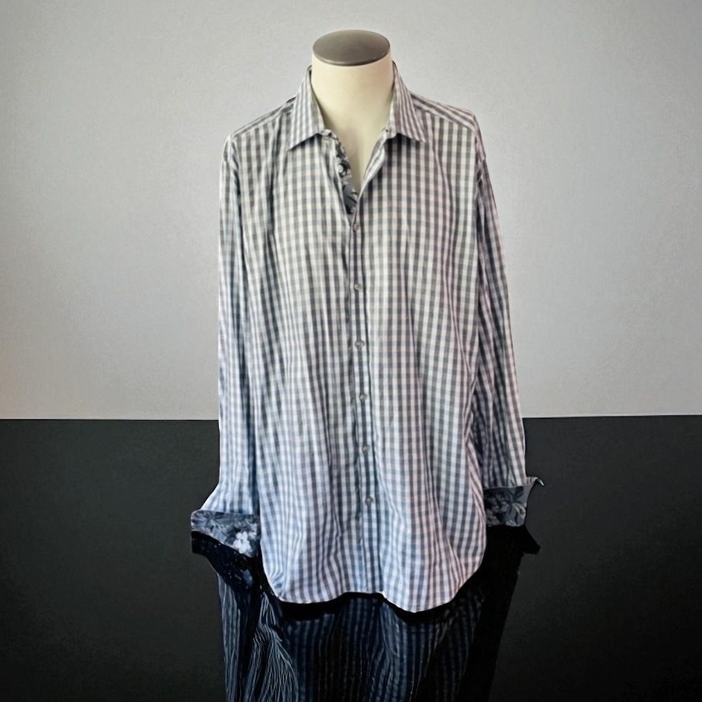 Sand Copenhagen Mens Check Sport Shirt Size Xl